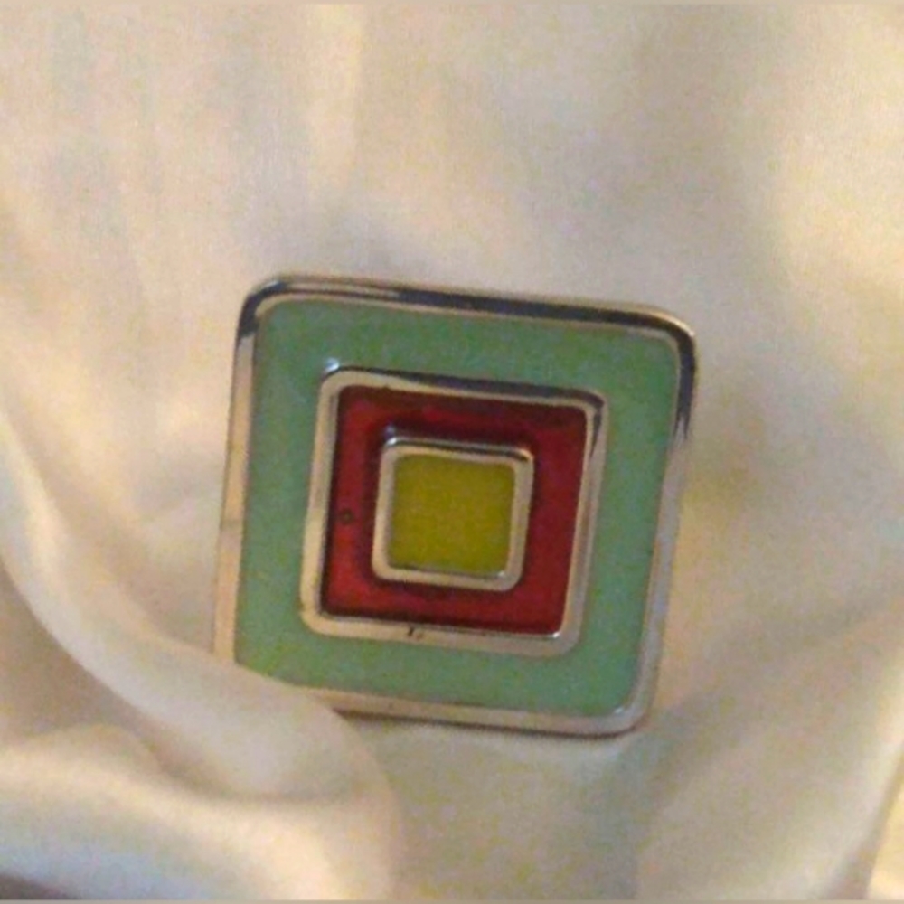 Enamel adjustable ring by Rock Candy